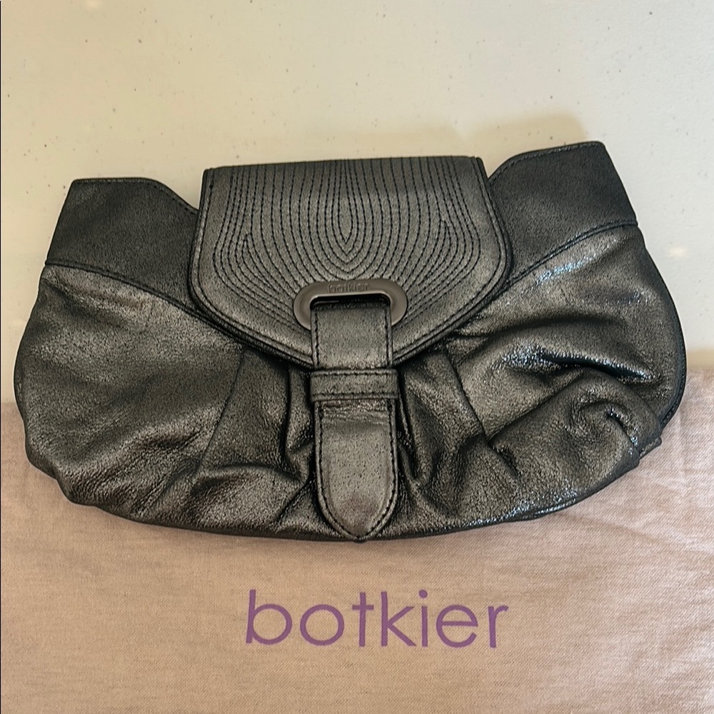 Botkier Metallic Graphite NWT Clutch